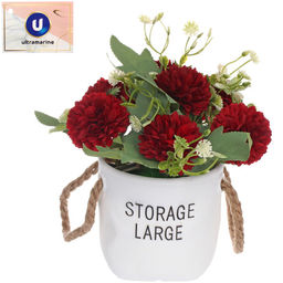 Цветочная композиция "Мечта" 10*20см Хризантемы бордовые