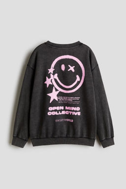 Sudadera oversize con motivo estampado - H&m фото 19