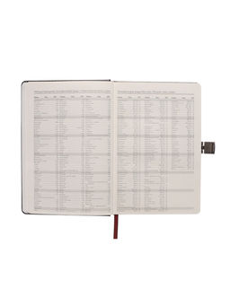 Ежедневник недатированный А5, 80 листов, обложка ПВХ, с хлястиком, чёрный