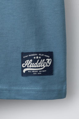 CAMISETA JOGGING TEXTO / Azul medio - Zara фото 5