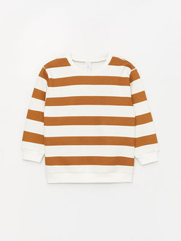 Bisiklet Yaka Uzun Kollu ?izgili Erkek Bebek Sweatshirt - Waikiki фото 3