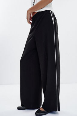 CONTRAST TRIM TROUSERS - Zara фото 13