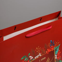 Пакет подарочный новогодний ламинированный «Роскошь волшебства», XL 49×40×19 см