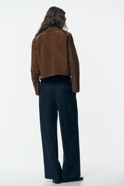 WIDE-LEG TROUSERS WITH DOUBLE WAIST - Zara фото 6