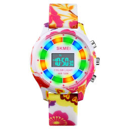 Часы наручные Skmei детские электронные 1596camo-flower