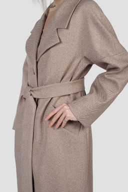 Пальто женское демисезонное (пояс) - El podio фото 5