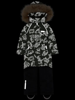 Комбинезон 8з1924 хаки/черный - Nikastyle фото 9