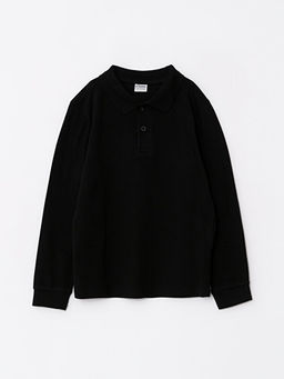 Polo Yaka Basic Uzun Kollu Erkek ?ocuk Ti??rt