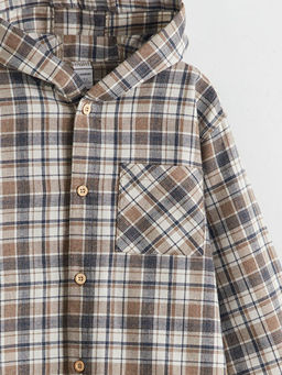 Kap??onlu Ekose Erkek ?ocuk G?mlek