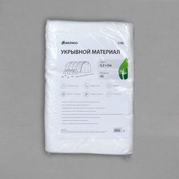 Материал укрывной, 5×3.2 м, плотность 42 г/м², спанбонд с УФ-стабилизатором, белый, Greengo, Эконом 30%