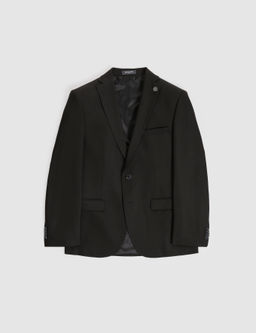 Siyah Slim Fit Tak_m Elbise