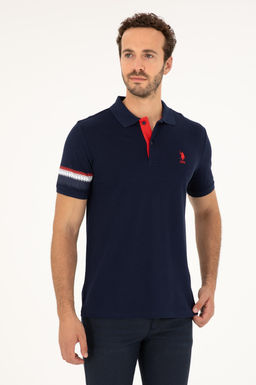 Футболка мужская U.S. Polo Assn темно-синяя хлопок