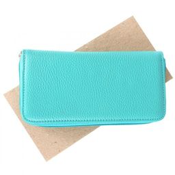 Портмоне женское Croco-ПР-951 натуральная кожа 3 отд, 11 карм, бирюза флотер (110) 212787  фото 4