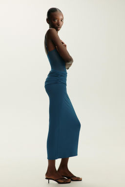 LONG CONTRAST TULLE DRESS - Zara фото 4