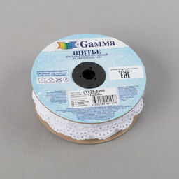 Шитье Gamma 34 мм GYEM-3400 в рулоне 9 м 0.2 м Турция белый