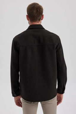 Куртка-рубашка с длинными рукавами и воротником-поло Relax Fit - Defacto фото 10