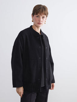 Kolej Yaka Oversize Kad?n Bomber Mont