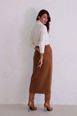 10886 Юбка миди-макси camel - Martichelli фото 6