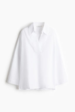 Camisa popover de ramio