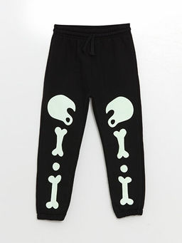 Beli Lastikli Bask?l? Erkek Bebek Jogger E?ofman Alt