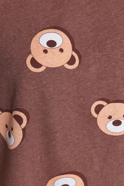 Trendyolmilla Ekru %100 Pamuklu Ay?c?kl? Sortlu Orme Pijama Tak?m? THMSS23PT00005  фото 30