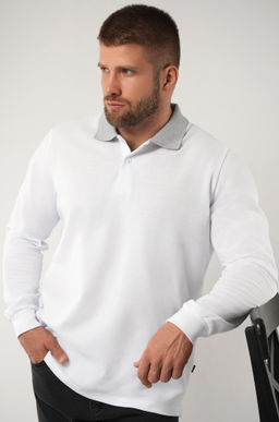 Мужской базовый лонгслив-поло Happyfox