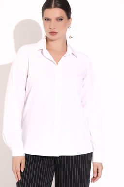 Рубашка базовая (белая) - Эльза фото 4