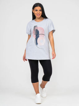 Костюм женский, цвет серый черный