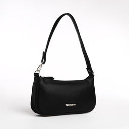 Сумка женская багет TEXTURA на молнии, 26×4×14 см, чёрная