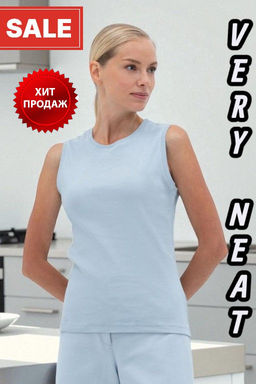 ЕП 30044/1/зимнее небо майка жен