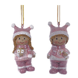 Фигурка декоративная подвесная "Дети", L3 W2,5 H6,5 см, 2в.