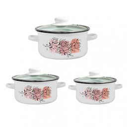 ЭМ_Набор кастрюль цил. 3 пр ХЛОПОК 1,5л+2л+3л (№124) арт С-124САП2/4 Лысьва