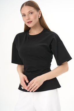 Футболка с завязками Николь (чёрный) - Эльза фото 12