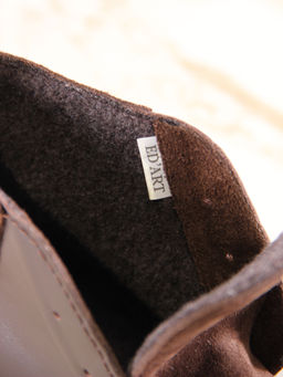 Ботинки 305.927br.Шоколадная кожа+коричневая замша/шерсть