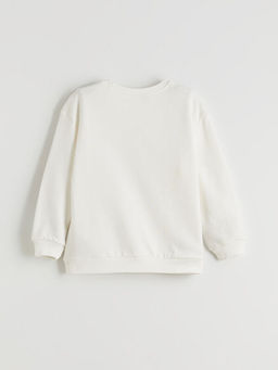 Araba Bask?l? Erkek ?ocuk Sweatshirt