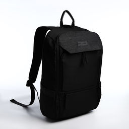 Рюкзак мужской на молнии, 5 наружных карманов, цвет серый/чёрный