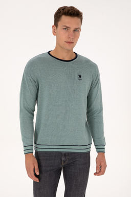 Erkek Comfort Fit Yaka Detayl_ Mint Kazak - U.s. polo assn фото 8