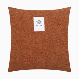 Наволочка декоративная Этель Boucle 43х43см, цвет коричневый, полиэстер  фото 4