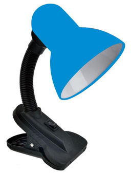 Светильник настольный LE TL-108 BLUE (Голубой, E27, прищепка) (30) (10317100/211117/0023610/1, КИТАЙ