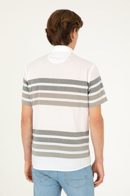 Мужская зеленая рубашка с коротким рукавом Неожиданная скидка в корзине - U.s. polo assn фото 5