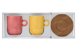 Набор кружек Радуга, красная, жёлтая, 0,35 л, 2 шт - Easy life фото 3