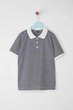 Yesil Erkek Cocuk Basic Regular/Normal Kal?p Polo Yaka K?sa Kol Orme T-Shirt TKDSS25TS00076 - Trendyolmilla фото 8