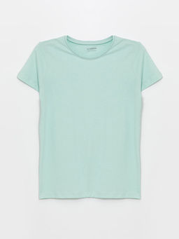 Bisiklet Yaka Basic K?sa Kollu K?z ?ocuk Ti??rt