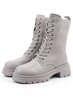 04-PAX86-5Z LT. GRAY Ботинки зимние женские (натуральная кожа, 100% шерсть)