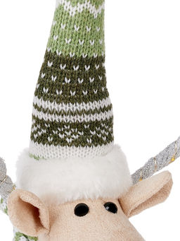 Фигура текстиль «Новогодний лосик» 58 см, 10 LED, от батареек АА×3, свечение тёплое белое