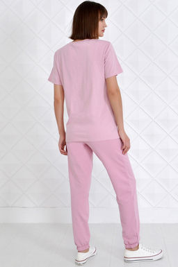 Арт. 2349 Костюм женский пудра 44-52 (5 шт) Цвет:верх- пудра, низ- пудра - Калинка фото 10