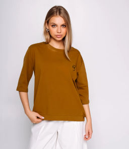 Футболка #КТ0467-51, хаки