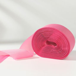 Лента капроновая, 50 мм, 100 5 м, цвет тёмно-розовый
