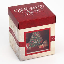 Коробка складная с 3D эффектом С Новым годом, ёлочка, 11 х 11 х 13 см - Дарите счастье фото 7