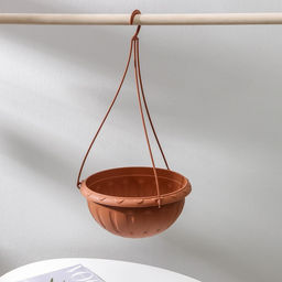 Кашпо для цветов подвесное «Джулия», 3.5 л, пластик, коричневое